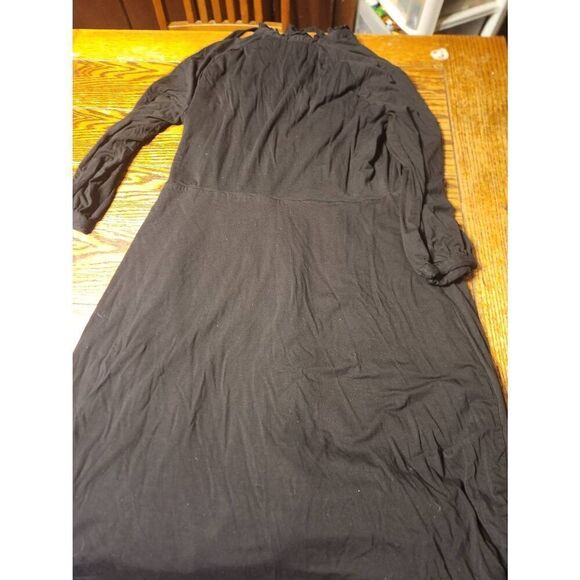 Boden Rosa Jersey Midi Dress in Black sz 14L - Picture 5 of 5